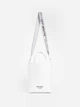 Кожаная женская сумка через плечо Off-white VIRGIL ABLOH WHITE "FOR DISPLAY ONLY" TOTE BAG белая (OFB2) - изображение 6
