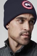 Зимняя мужская шапка Canada Goose ARCTIC DISC TOQUE NAVY темно-синяя (CGMH2) - изображение 1