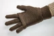 Коричневые вязаные женские перчатки-митенки Shust Gloves - изображение 4