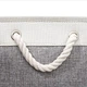 Ящик для хранения с ручками MBM HOME TH-10 L GRAY/WHITE текстильный серо-белый - изображение 3