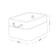 Ящик для хранения с ручками MBM HOME TH-10 L GRAY/WHITE текстильный серо-белый - изображение 4