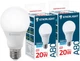Светодиодная лампа Enerlight A80 20W 6500K E27 2 шт (A80E2720SMDCFRS) - изображение 1
