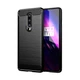 Чохол Lenuo Carbon Fiber для OnePlus 8 Black - изображение 1