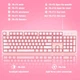 Комплект проводная игровая клавиатура и мышь ONIKUMA G25 CW905, розовый - изображение 5