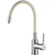 Смеситель для кухни с гибким изливом Globus Lux LAZER GLLR-0203S-BEIGE однорычажный, латунь, бежевый - изображение 4