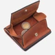 Портмоне кожаное Grande Pelle leather-16744 Светло-коричневое - изображение 5