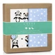 Набор пеленок Cosas PANDA & STARS Бязь 80x100 см 2 шт (4822052053140) - изображение 1