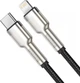Кабель Baseus Cafule Metal Type-C to Lightning PD 20W (1m) (black) - изображение 2