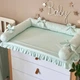 Пеленальный матрасик Baby Chic на детский комод с рюшем мята, 5151729 - изображение 2