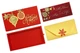 Gift box Christmas shine red Поздравительная открытка + конверт для денег ручной работы - изображение 3