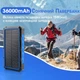 Мощный павербанк (powerbank) Zao PB006 с солнечной панелью и Qi зарядкой, 30000 mAh - изображение 3