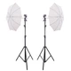 Набор студийного света с просветным зонтом 101см и стойкой 210см Prolighting PLAS 101 translucent Kit-2-rd - изображение 1