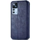Кожаный чехол-книжка GETMAN Cubic (PU) для Xiaomi 12T / 12T Pro Синий - изображение 3