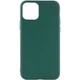 Силіконовий чохол Candy для Apple iPhone 14 (6.1") Зелений / Forest green Без бренду - зображення 1