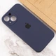 Чохол Silicone Case Full Camera Protective (AA) для Apple iPhone 13 (6.1") Темно-синій / Midnight blue Без бренду - зображення 3