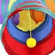 Тунель для котів CTLANG Cat Tunnel шарудить з трьома виходами 80х30х25 см - зображення 2