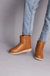 Женские зимние угги ShoesBand Рыжие натуральные кожаные на среднюю/широковатую стопу внутри цигейка 36 (23,5 см) (S39021-6з) - изображение 2