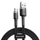 Дата кабель Baseus Cafule USB to MicroUSB Cable 2.4A (1m) (CAMKLF-B) Серый / Черный - изображение 1