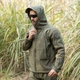 Тактическая куртка Pave Hawk PLY-6 Green (5XL) военная осенне-зимняя с капюшоном на затяжках taktical - изображение 3