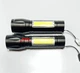 Ручний ліхтарик BL-511 XPE COP-880000W + світлодіодна панель з USB зарядкою, вбудований акумулятор, ЗУМ (31417) - зображення 3