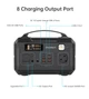 Портативна мобільна зарядна станція Choetech 300W 83200 mAh Type-C/USB/DC/AC black - зображення 6