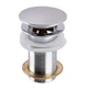 Донный клапан нажимной для раковины GLOBUS LUX HG15-03B без перелива латунь 1 1/4" глянцевый хром 000009973 - изображение 1