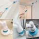 Электрическая щетка швабра Hurricane Spin Scrubber Бело голубая беспроводная аккумуляторная для влажной уборки пола с 3 насадками - изображение 6