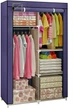 Складна шафа для зберігання одягу Storage Wardrobe Синій тканинний - зображення 10