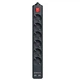 Мережевий фільтр живлення REAL-EL REAL-EL RS-6 PROTECT USB, 5m, black (EL122300018) - зображення 1