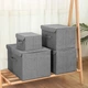 Ящик для хранения с крышкой MBM HOME TH-07 M Gray - изображение 3