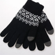 Зимові сенсорні рукавички для телефону Touchscreen Gloves з візерунком. - зображення 4