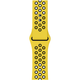 Силиконовый ремешок Fruct Nike Sport Band for Apple Watch 42/44/45/46/49 mm Yellow Black - изображение 2
