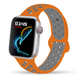 Силиконовый ремешок Fruct Nike Sport Band for Apple Watch 42/44/45/46/49 mm Orange Gray - изображение 1