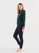 Пижама (худи + штаны) женская хлопковая U.S. Polo Assn 16806 M Green (8680557379853) - изображение 3