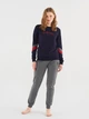 Пижама (свитшот + штаны) женская хлопковая U.S. Polo Assn 16814 L Navy (8680557380767) - изображение 1