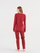 Піжама (лонгслів + штани) жіноча бавовняна U.S. Polo Assn 16833 L Burgundy (8680557381917) - зображення 2