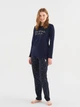 Пижама (лонгслив + штаны) женская хлопковая U.S. Polo Assn 16833 L Navy (8680557381962) - изображение 1
