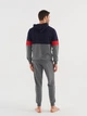 Пижама (кофта + штаны) мужская хлопковая U.S. Polo Assn 18602 XL Темно-синий/Серый (8680557382679) - изображение 2