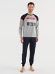 Пижама (лонгслив + штаны) U.S. Polo Assn 18622 XL Grey Melange (8680557384178) - изображение 1