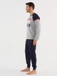 Пижама (лонгслив + штаны) U.S. Polo Assn 18622 XL Grey Melange (8680557384178) - изображение 3