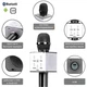 Беспроводной караоке микрофон Q7, портативный Bluetooth детский микрофон с колонкой и подсветкой, черный + кейс - изображение 2
