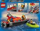 Конструктор LEGO City Лодка пожарной бригады 144 детали (60373) - изображение 10