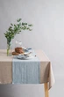 Скатертина-доріжка Раннер з лляної тканини TouchableLinen 1 шт 40х250 см Пильно-блакитний - зображення 3