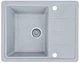 Керамическая кухонная мойка EcoLine EL28D 620х500х210мм Серая - изображение 1