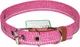 Ошейник Lucky Pet 25 мм (37-52) Melange двойной Розовый светоотражающий (4820268550651) - изображение 1