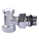Кран радиаторный угловой SOLOMON 1/2″ с резиновым уплотнителем 160405 под ключ - изображение 1