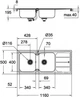 Кухонна мийка GROHE Sink K500 1160x500 31588SD0 сатин - изображение 5