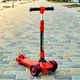 Дитячий складний триколісний самокат iTrike MAXI 2584 зі світними колесами Червоний - зображення 1