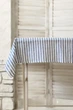 Льняная скатерть на стол TouchableLinen 1 шт 200х350 см Синяя полоска - изображение 2