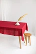 Льняная скатерть на стол TouchableLinen 1 шт 100х140 см Красный - изображение 2
